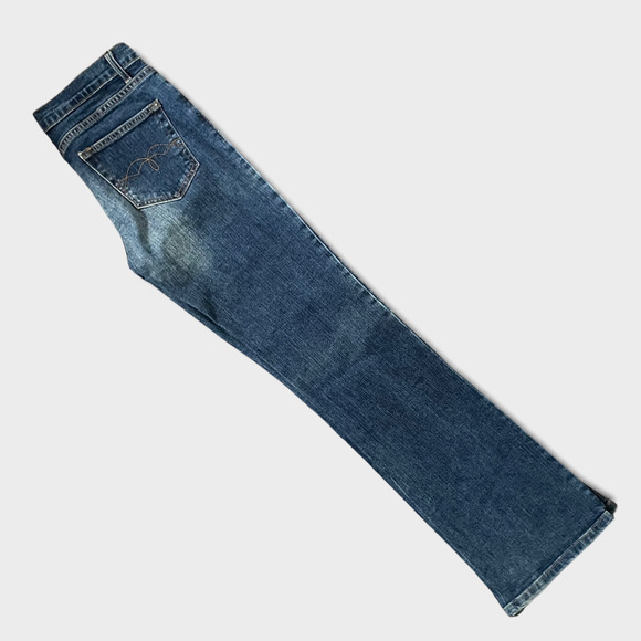 Vintage 90s Forever 21 High Rise Flare, Wide Leg Blue Jeans Size 9 - Picture 12 of 12